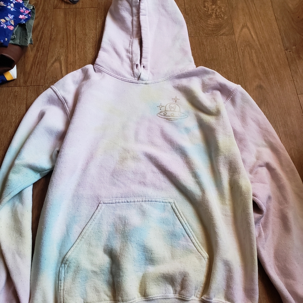 Alien pastel tye dye sweatshirt